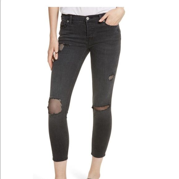 FREE PEOPLE Cropped Skinny Jeans 🖤 - Picture 1 of 8
